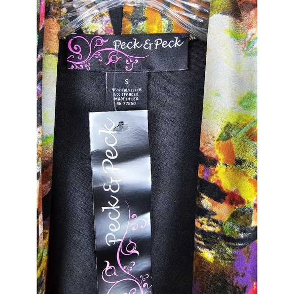 NWT Peck & Peck Open Front Boho Cardigan Women's Sm - Picture 5 of 5